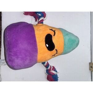 Hug Fun International Colorful Plush Stuffed Toy with Rope Arms Happy Face